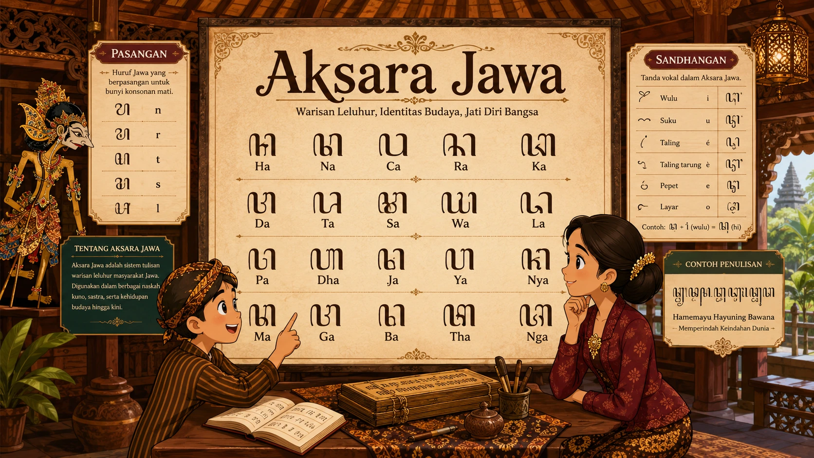 Belajar aksara Jawa
