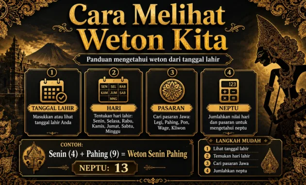 Cara Melihat Weton Kita