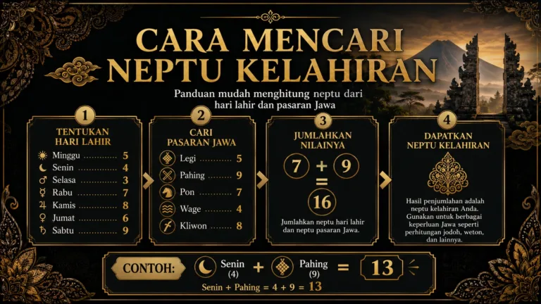 Cara Mencari Neptu Kelahiran