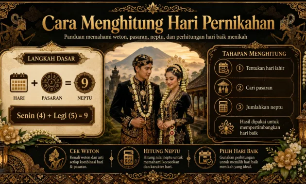 Cara Menghitung Hari Pernikahan Berdasarkan Weton Jawa