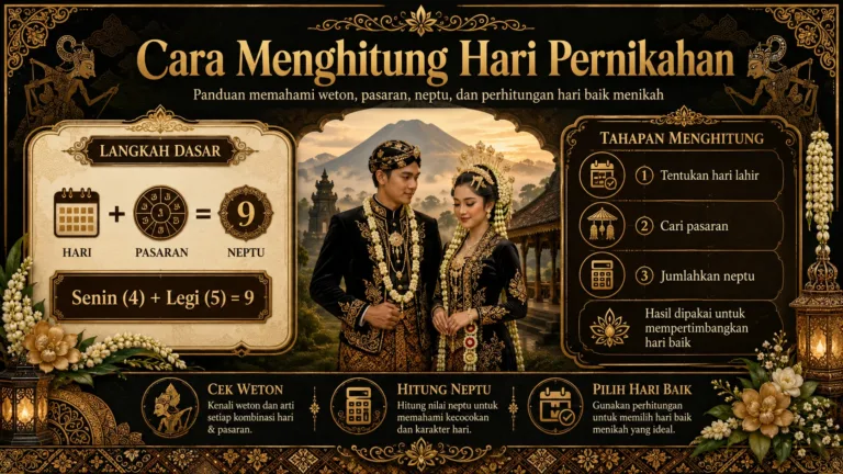 Cara Menghitung Hari Pernikahan Berdasarkan Weton Jawa