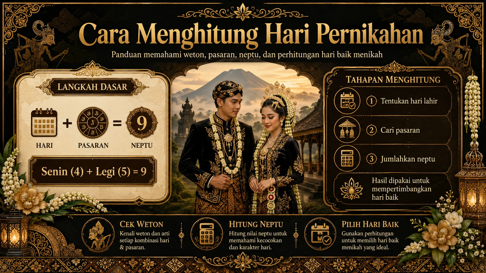 Cara Menghitung Hari Pernikahan Berdasarkan Weton Jawa