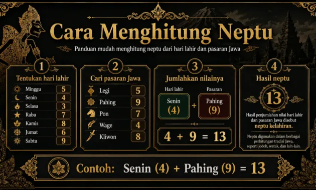 Cara Menghitung Neptu Weton Cara Menghitung Neptu Weton