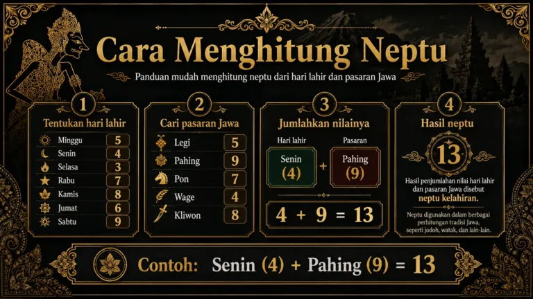 Cara Menghitung Neptu Weton
