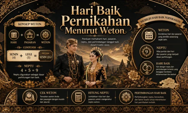 Hari Baik Menikah Menurut Weton Jawa