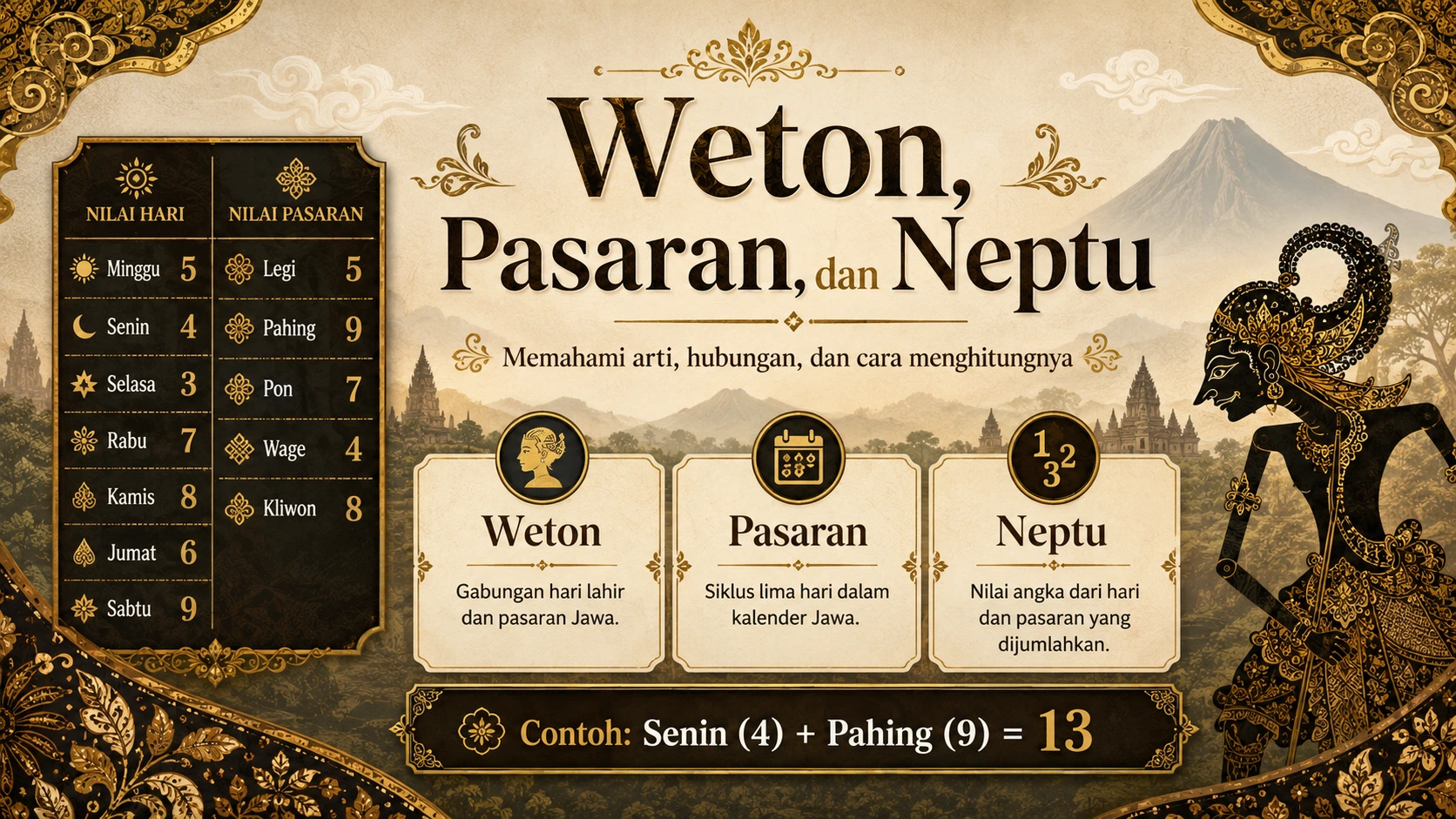 Weton, Pasaran, dan Neptu